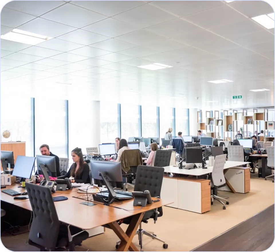 Het team van KennisSprint aan het werk op kantoor